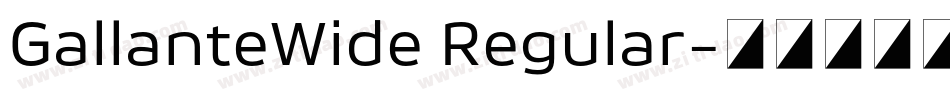 GallanteWide Regular字体转换